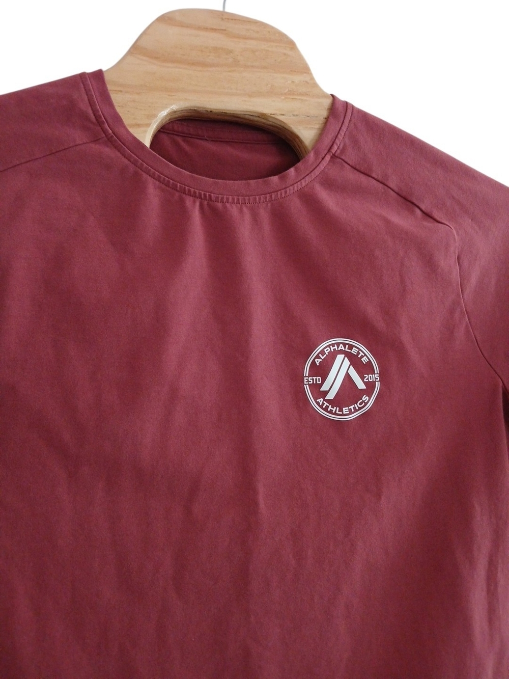 Alphalete Athletics Workout Maroon Long Sleeve Shirt Men’s Size